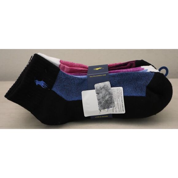 Polo Ralph Lauren Women's Assorted Color Size 9-11 Low Cut Mesh Socks 6 Pack - Picture 2 of 12